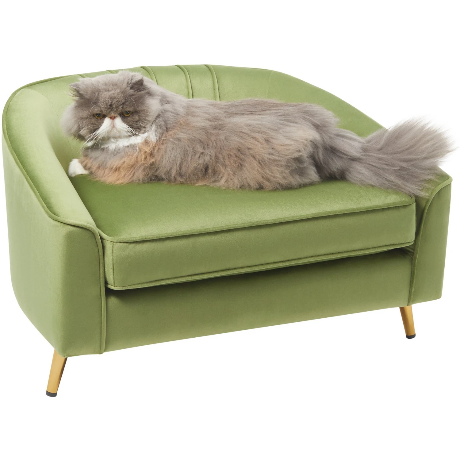 Frisco Elevated Curved Dog & Cat Sofa Bed With Removable Cover - Image 3