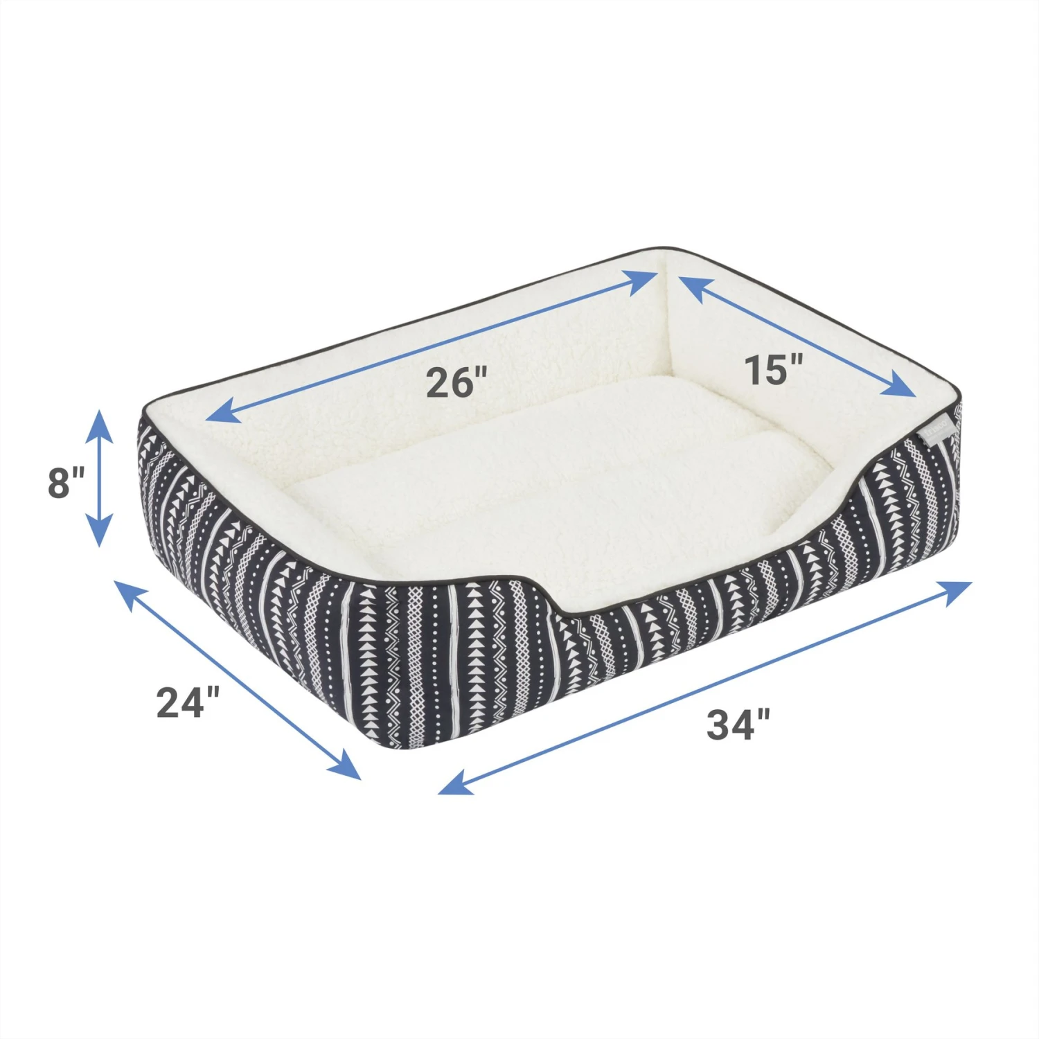 Frisco SW Stripe Rectangular Dog & Cat Cuddler - Image 2