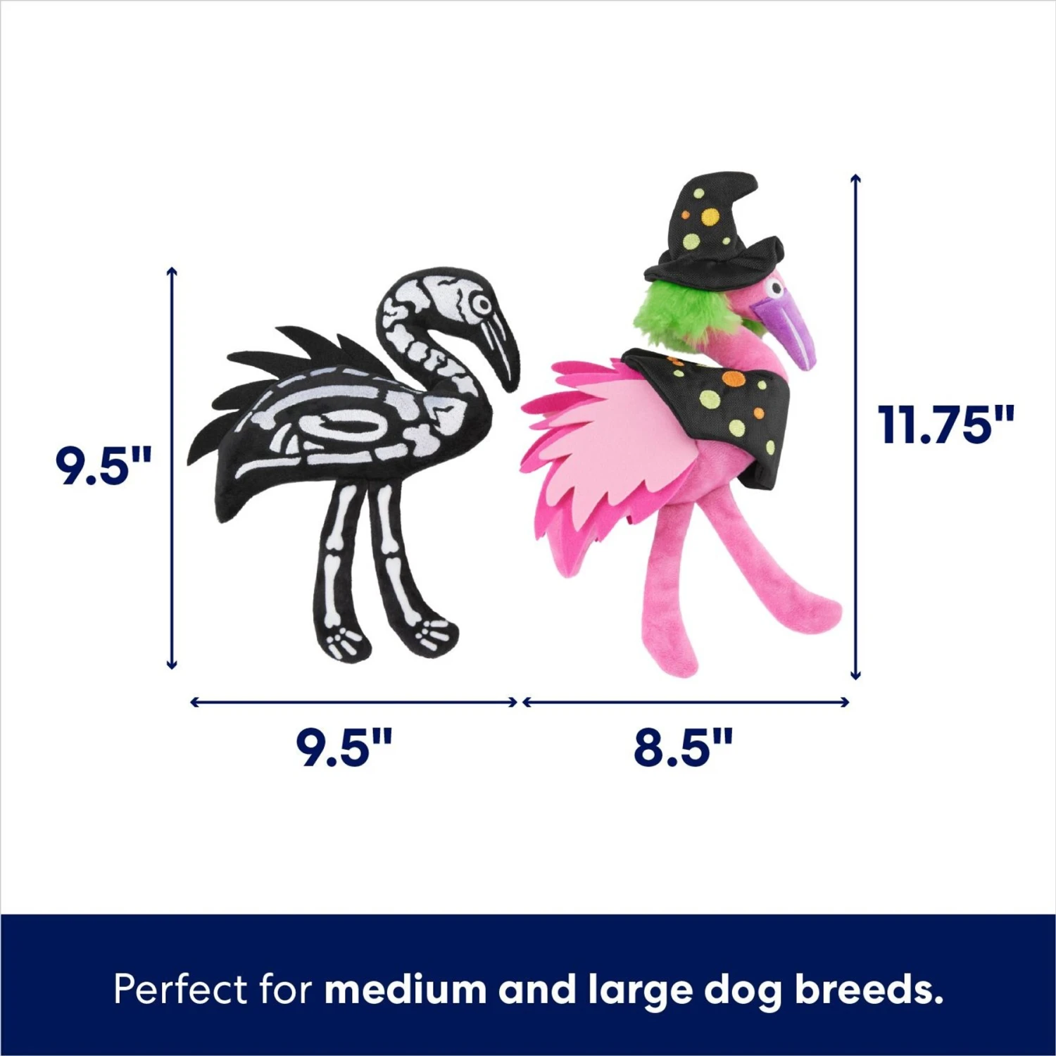 Frisco Halloween Flamingo Plush Squeaky Dog Toy - Image 2