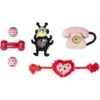 Frisco Valentine Rope, TPR & Plush Variety Pack Dog Toy