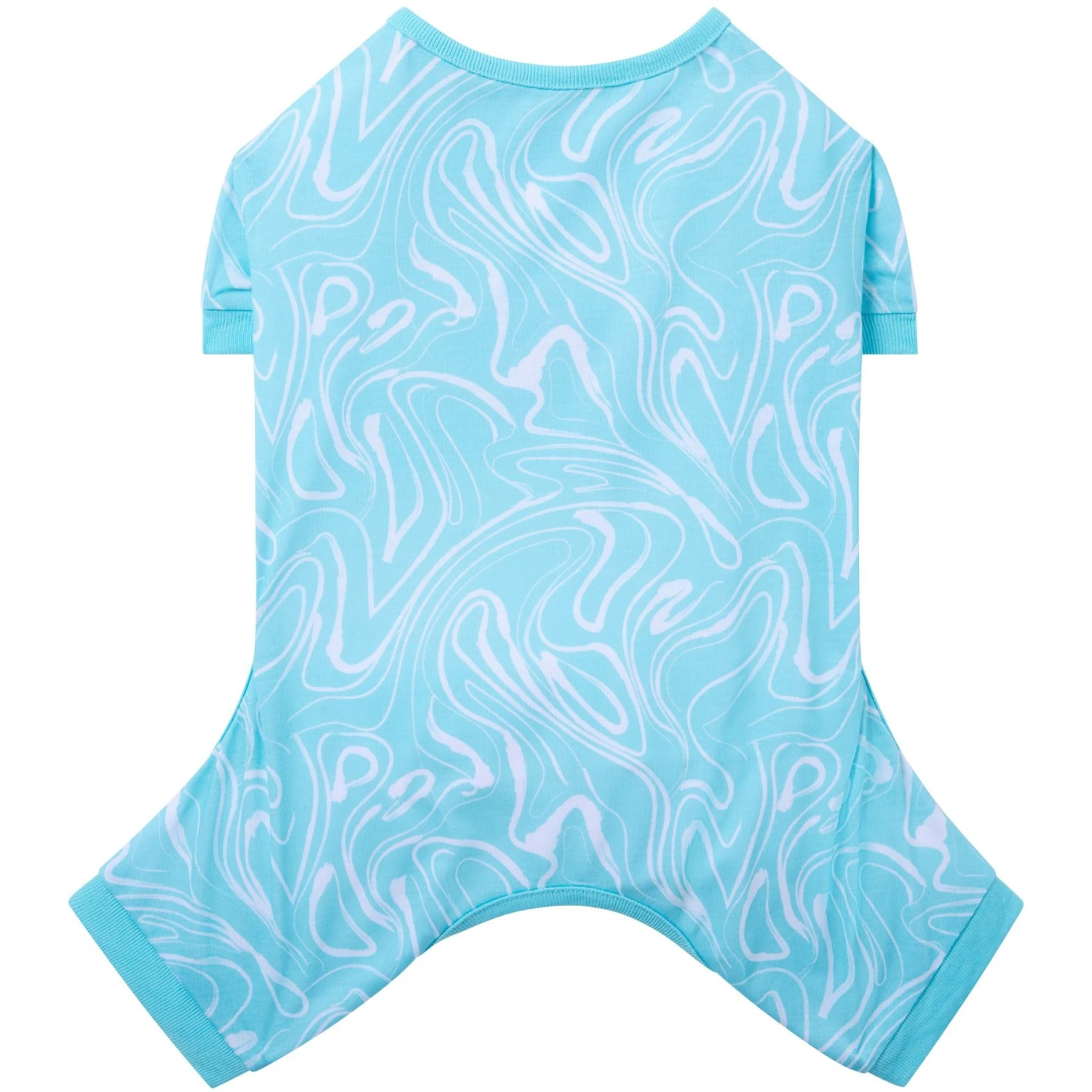 Frisco Blue Ocean Waves Dog & Cat Jersey PJs