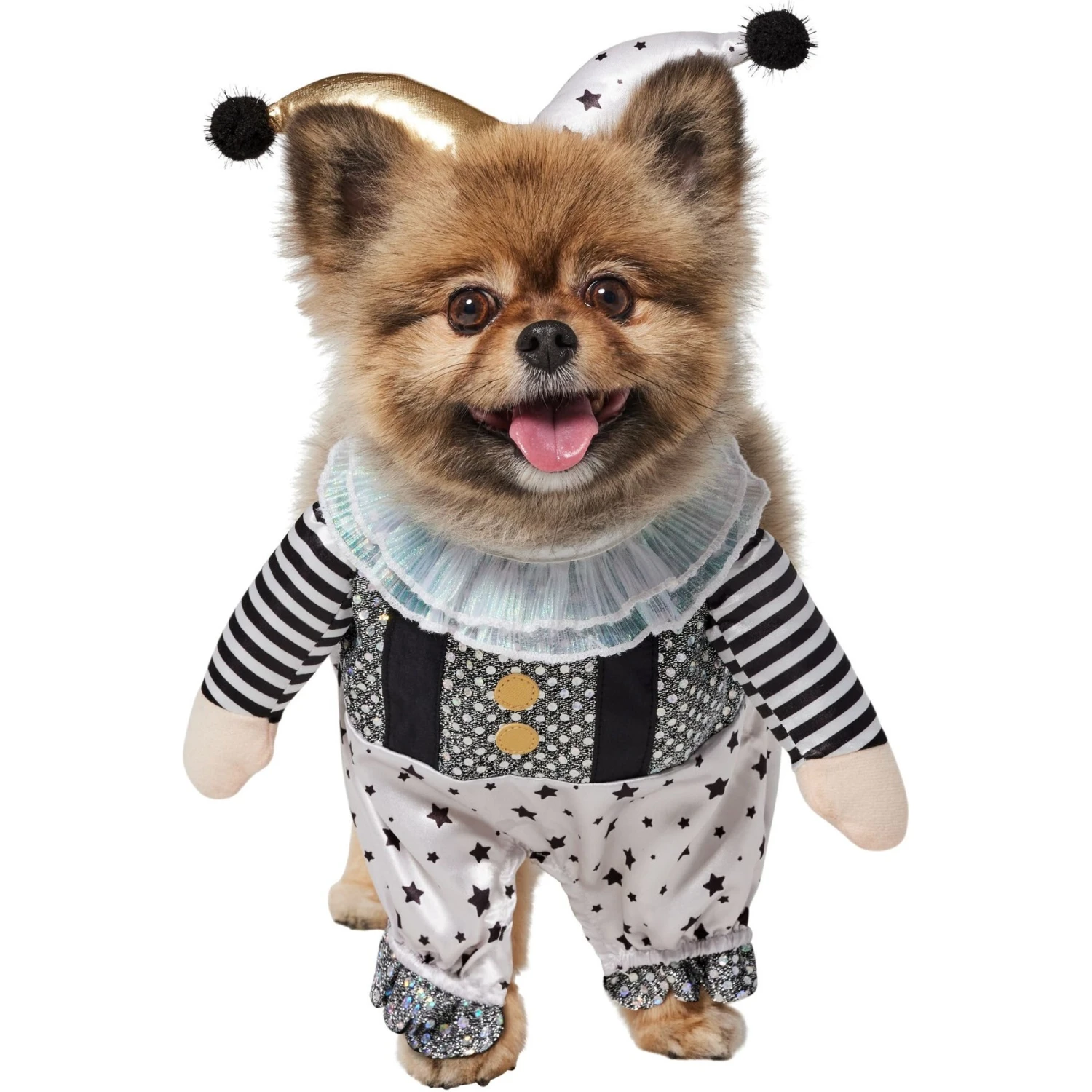 Frisco Front Walking Glitter Clown Dog & Cat Costume - Image 3
