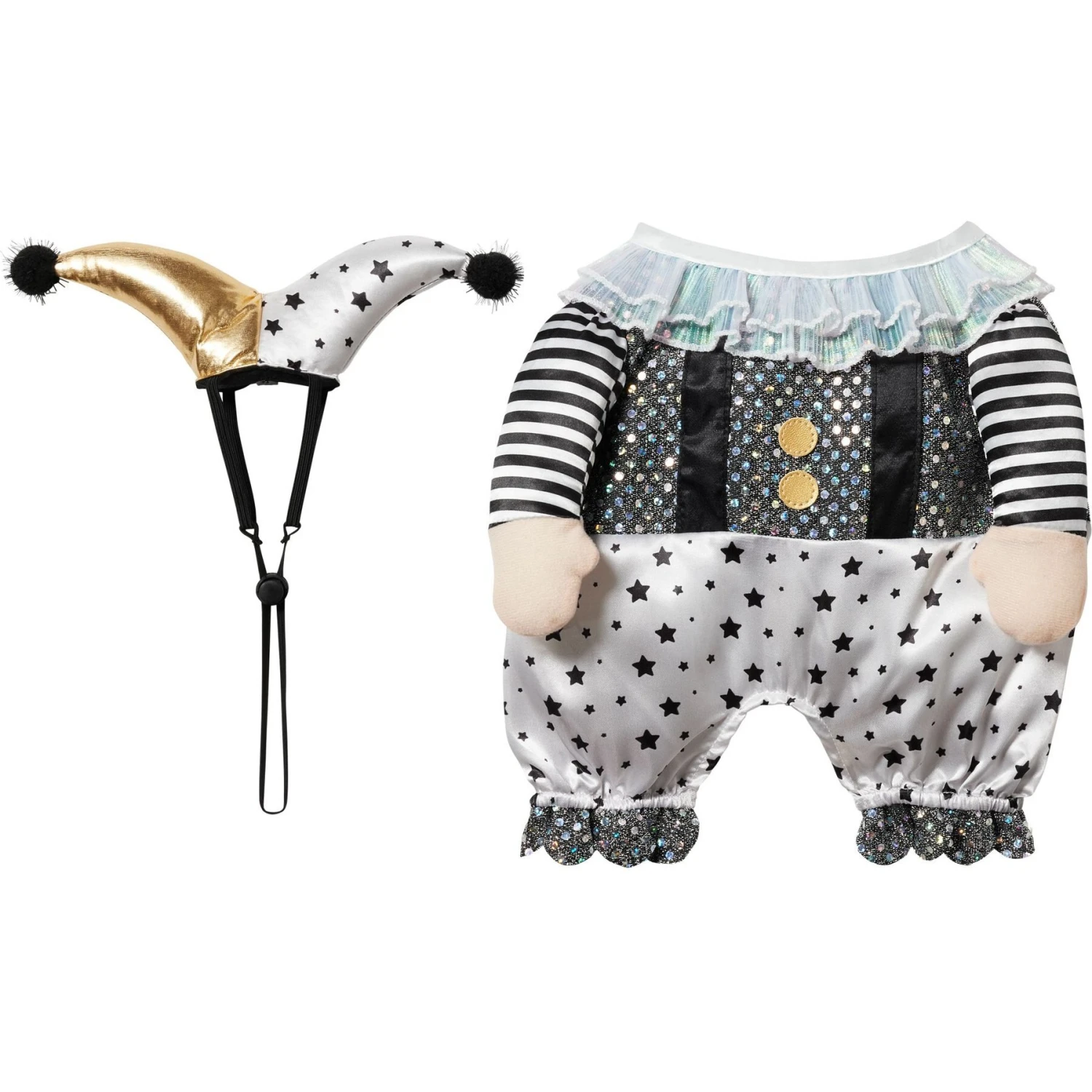 Frisco Front Walking Glitter Clown Dog & Cat Costume - Image 5