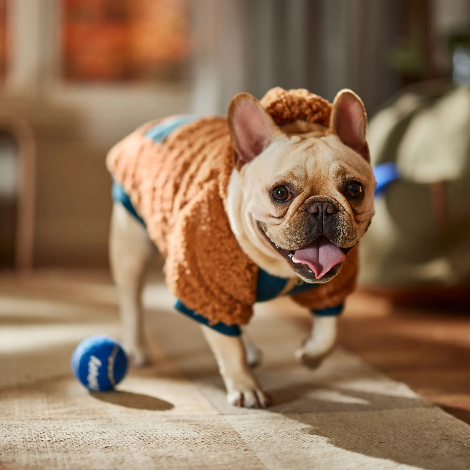 Frisco Wubby Textured Fleece Dog & Cat Hoodie W/ Pocket - Image 8