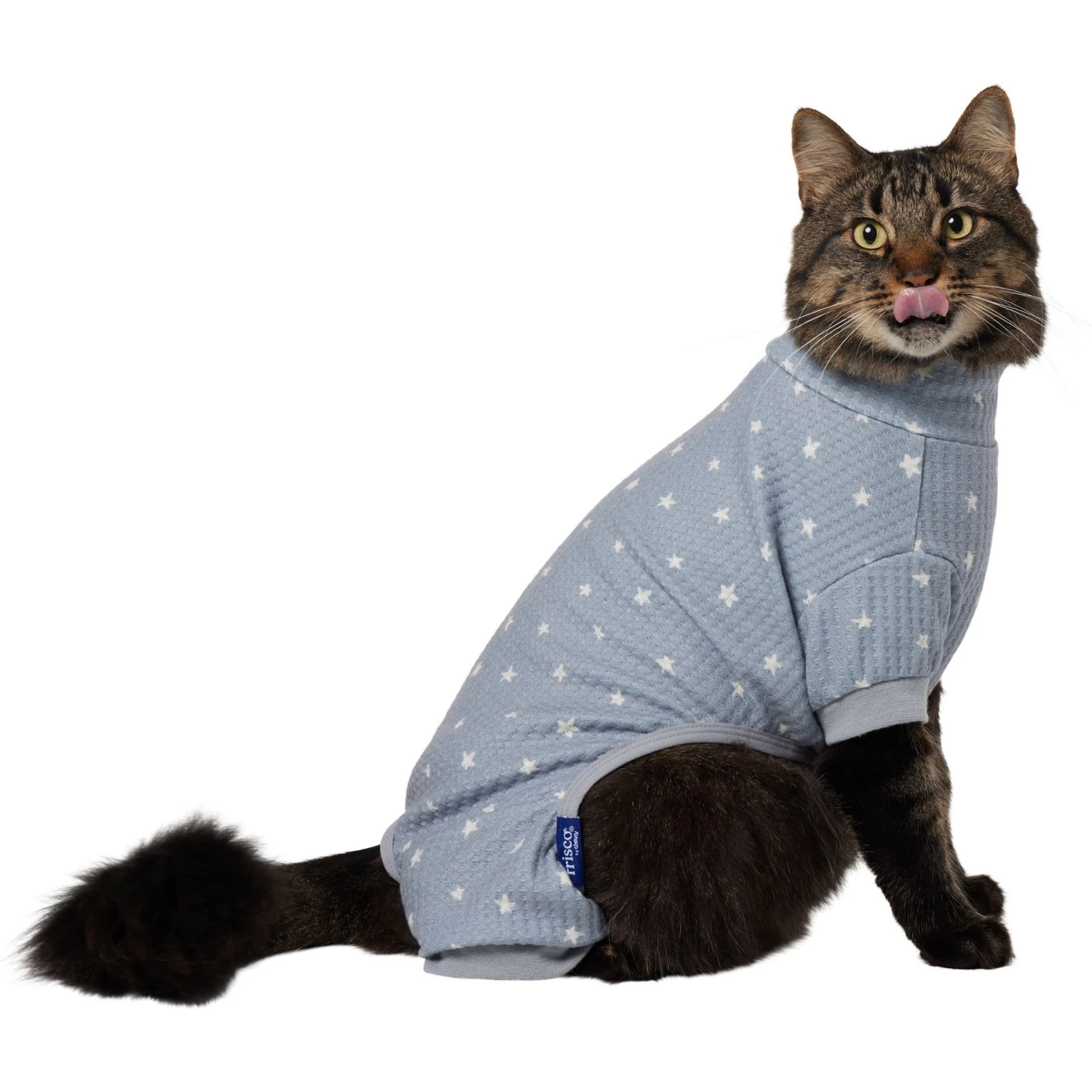 Frisco Cozy Waffle Knit Dog & Cat PJs, Starry Night - Image 3