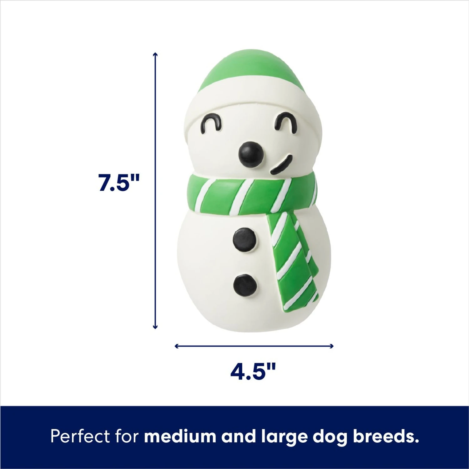 Frisco Holiday Snowman Latex Squeaky Dog Toy - Image 2