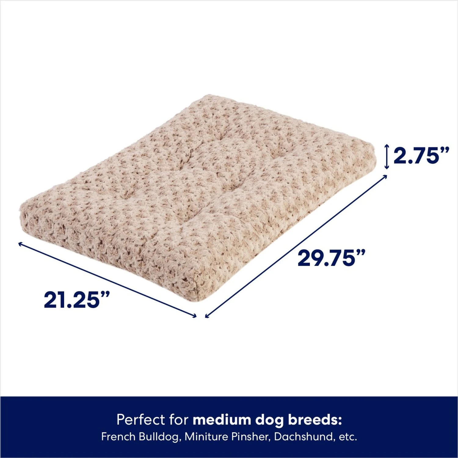 Frisco Double Door Furniture Style Dog Crate, Black & Frisco Swirl Dog Crate Mat - Image 7