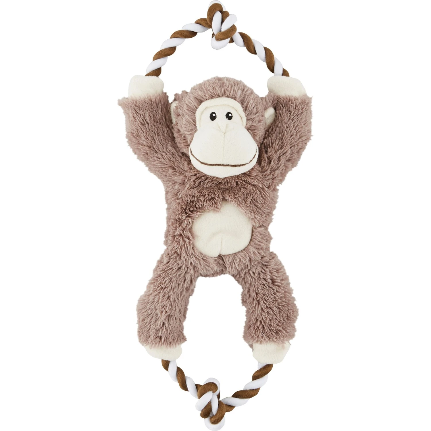 Frisco Fetch Colorful Ball Knot Rope Dog Toy & Frisco Monkey Plush With Rope Squeaky Dog Toy - Image 5